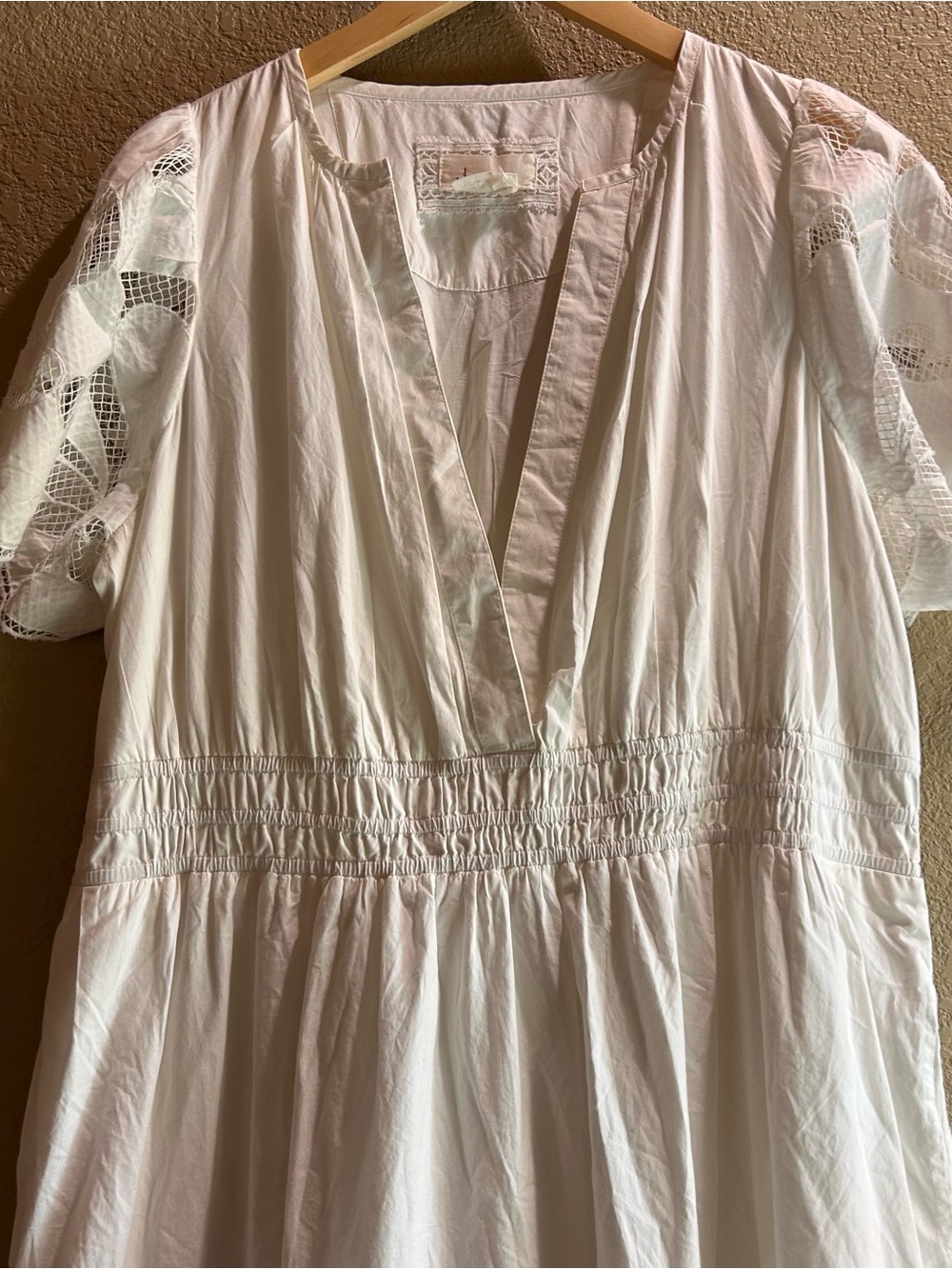 Anthropologie Somerset White Eyelet Maxi Dress 1X - Picture 3 of 11
